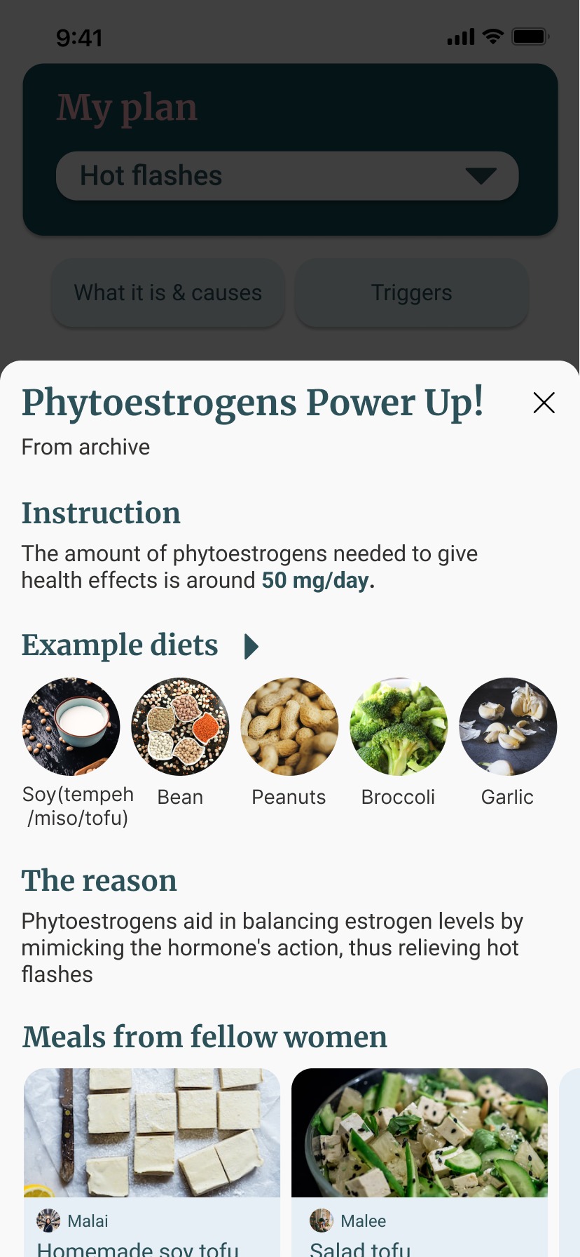 Phytoestrogen plan
